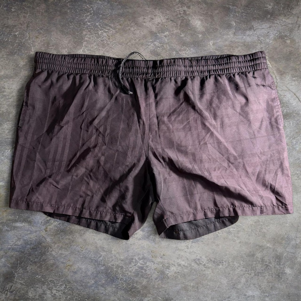 Burberry London Mens Black Striped Swim Shorts Trunks XL Luxury Swimwear